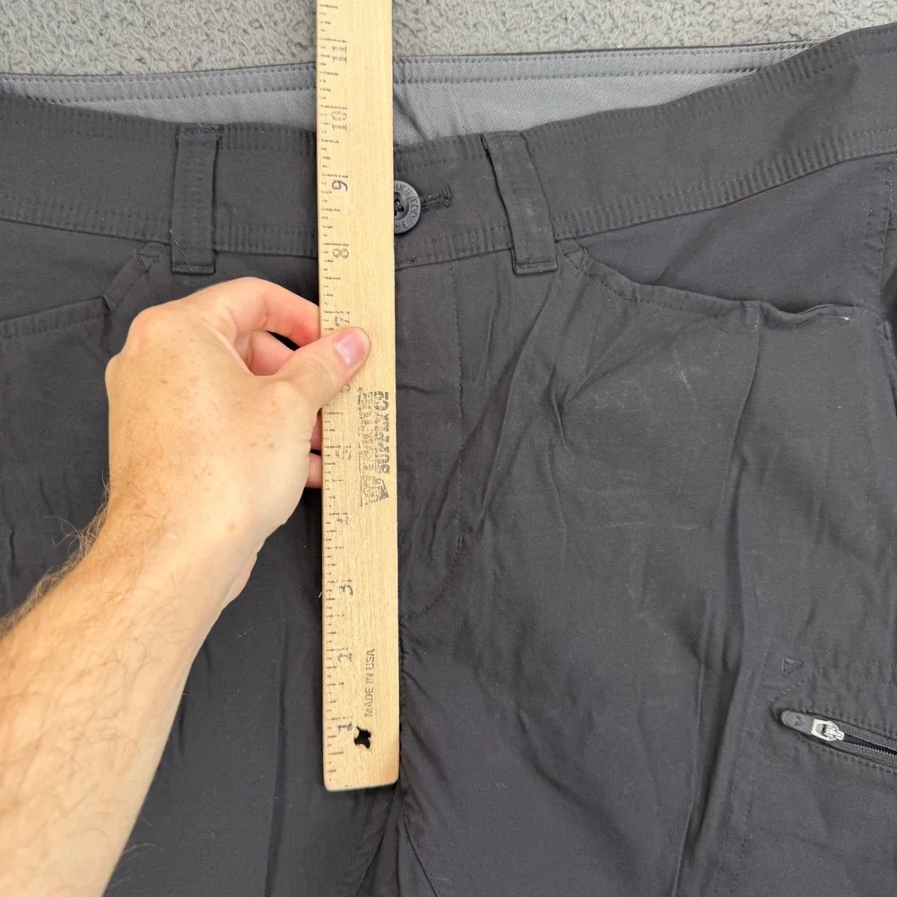 Eddie Bauer First Ascent Mens Black Horizon Guide Chino Cargo Pants 35x32